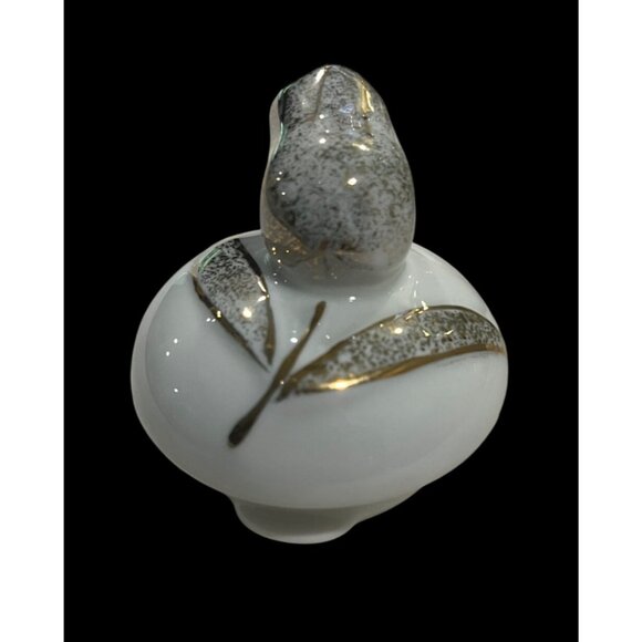 Vintage Bombay Company Ethereal Rose Porcelain Tea Pot Sugar Dish Speckled Metal - Picture 14 of 16